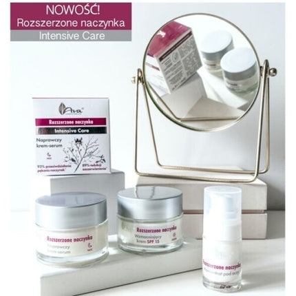 Crema de zi si ser de noapte, Ava Laboratorium, pentru capilare dilatate, SPF 15