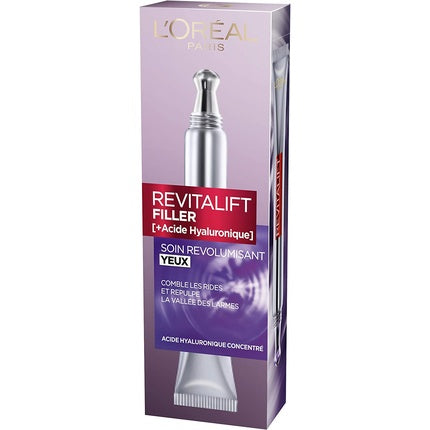 Cremă pentru ochi L'Oréal Paris Revitalift Filler, 15ml, argintiu