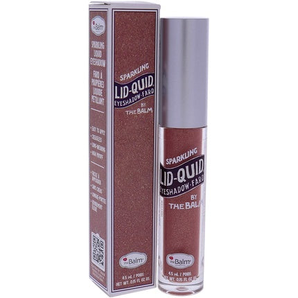 Umbra lichidă pentru ochi, theBalm, LID-QUID Sparkling Liquid Eyeshadow Bellini, culoare roz pal auriu, capacitate 4.5 ml