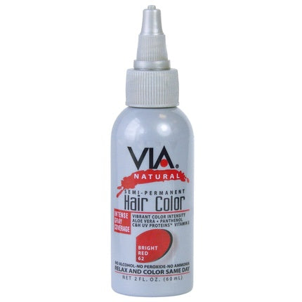 Vopsea Semipermanentă pentru Păr Via Natural Sunset Red 60 ml