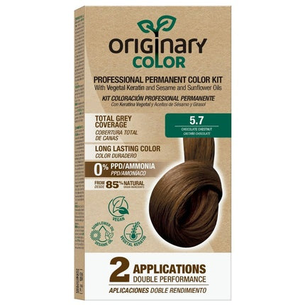 Set Culoare Păr Permanent, Originary Color 5-7 Maro Deschis, 2 Aplicații