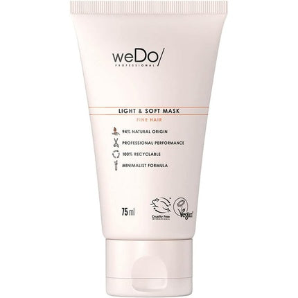 Mască de păr weDo/Professional Light & Soft Mask pentru păr fin, 75ml