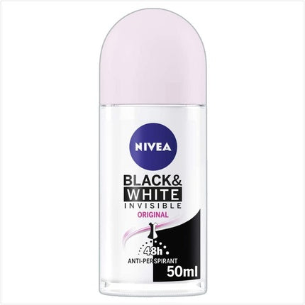 Deodorant Roll-On Nivea Black & White Invisible, 50ml