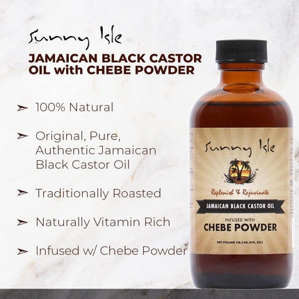 Ulei Păr, Sunny Isle, Jamaican Black Castor Oil, Chebe, 118 ml