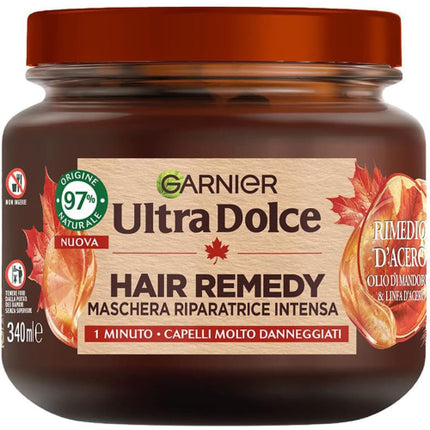 Masca de păr Garnier Ultra Dolce Hair Remedy, 340ml, Aport intens