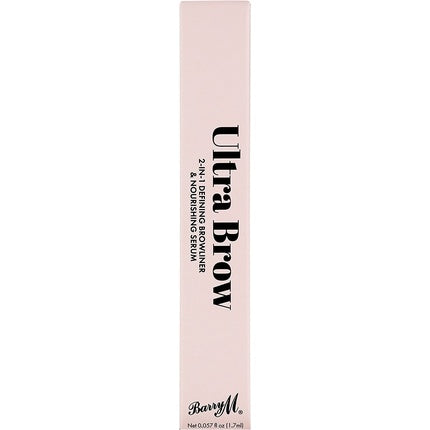Creion sprâncene Barry M Ultra Brow 2-in-1 negru