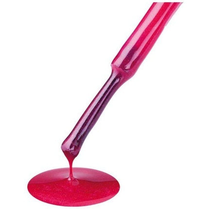 Gel Polish Semi-Permanent Estrosa Luxory Metallic, 15 ml, Culoare Roz Metalizat