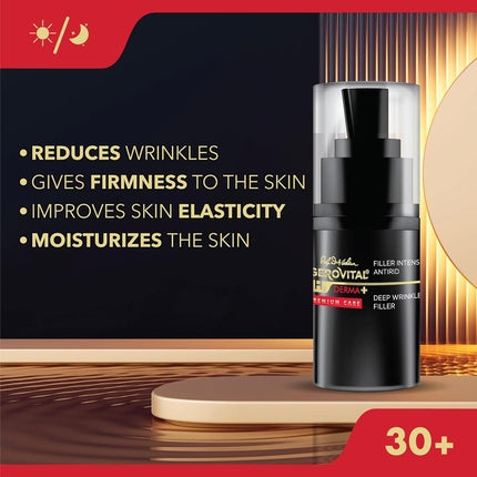 Ser Filler Antirid, Gerovital H3 Derma+, 15ml, negru