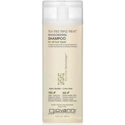 Șampon Giovanni Tea Tree Triple Treat Invigorating, USDA Organic, 250ml
