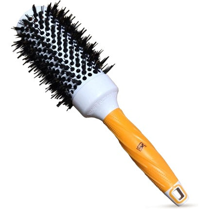 Gk Hair Perie Rotundă Termică Ceramică și Ionizată, Portocalie, Diametru 43mm
