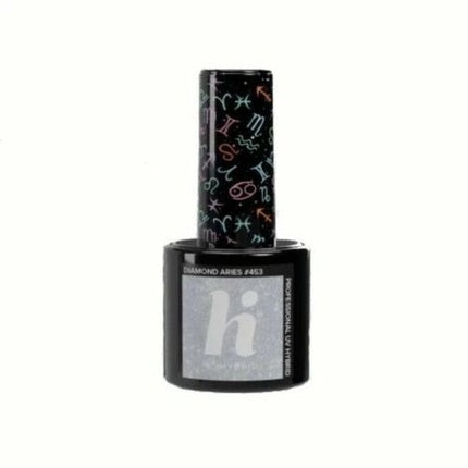 Gel Polish Hi Hybrid Zodiac No. 453 Diamond Aries, culoare argintie, 5ml
