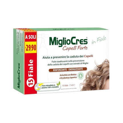 Migliocres Forte, Ampoule anti-cădere păr, 15 buc, 7ml