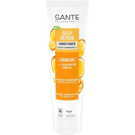 Condiționator Sante Naturkosmetik, Deep Repair cu Squalan, 170 ml