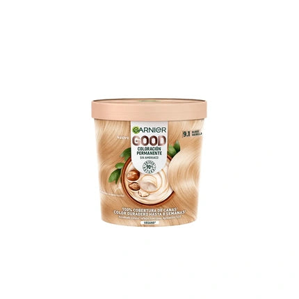 Vopsea de Păr Garnier Good Permanent, 91 Vanilla Blonde, 550ml