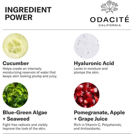 Cremă hidratantă, Odacite, Green Smoothie, castravete-măr, 50ml