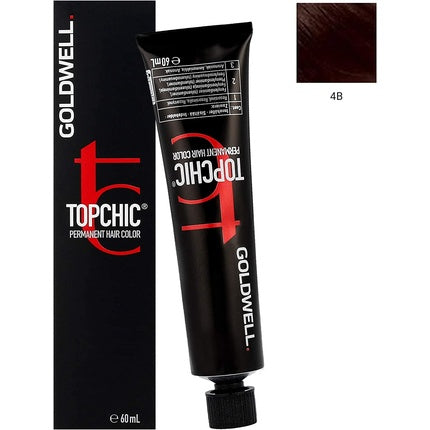 Vopsea de par, Goldwell, Topchic 4B, Havana Brown, 60ml