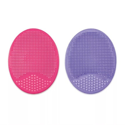 Perie facială Plum Beauty, set 2 buc, roz și mov