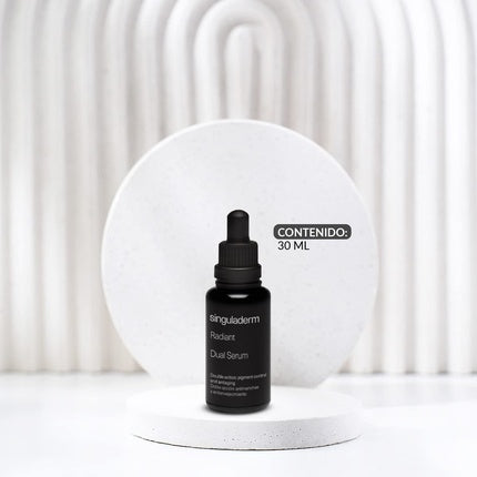 Ser anti-îmbătrânire, Singuladerm, Radiant Dual Serum, negru, 30ml