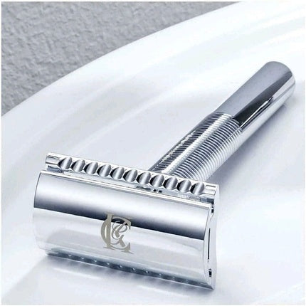 Aparat de ras, King C. Gillette, Double Edge, argintiu