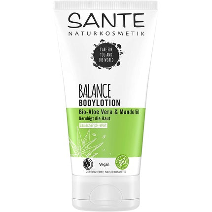 Lapte de corp, SANTE Naturkosmetik, BALANCE, cu aloe vera organică și ulei de migdale, 150ml