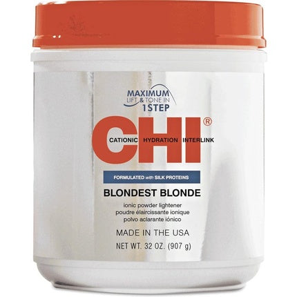 Pulbere decolorantă Chi Blondest Blonde cu proteine de mătase, 907g