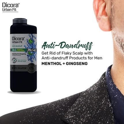 Șampon Dicora Uf Men Care Anti-Dandruff 2-in-1, 365ml