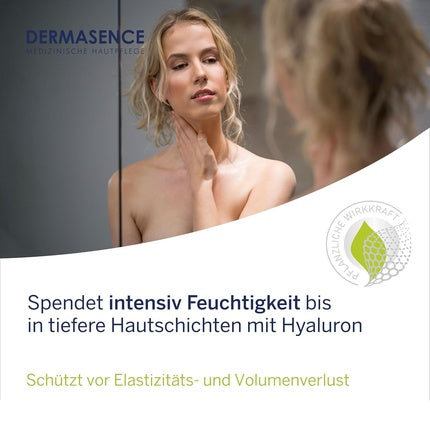 Cremă de noapte pentru față, Dermasence, Hyalusome, cu acid hialuronic și ulei de primula veșniciei, 50ml