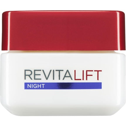 Cremă de noapte, L'Oréal Paris, Revitalift, alb-roșu, 50ml