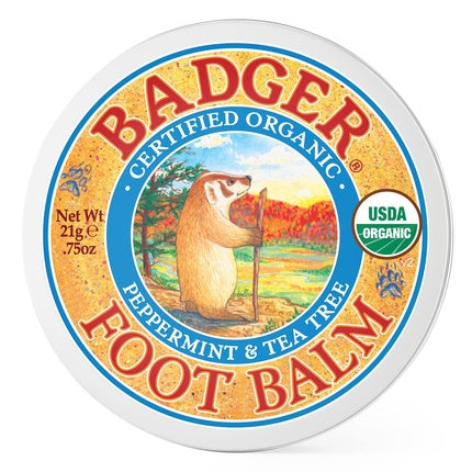 Balsam organic picioare Badger, ulei arbore de ceai, 21g