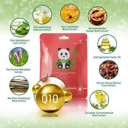 Masca facială, Beautykei, Coenzyme Q10, roșu