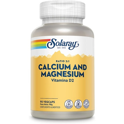 Supliment alimentar, Solaray, Calcium Magnesium, 90 capsule