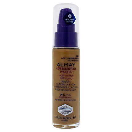 Fond de ten Almay Age Essentials Makeup Light/Medium Warm, Hypoalergen