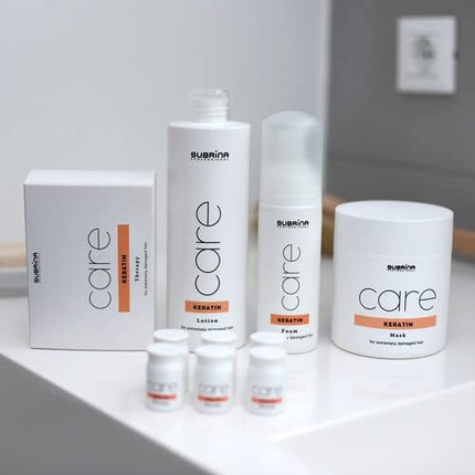 Masca Păr, Subrina Professional, Keratin Therapy, Alb, 6x10ml