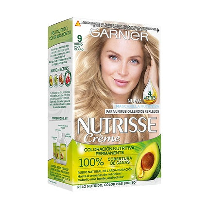 Vopsea de păr, Garnier Nutrisse Creme, Blond foarte deschis