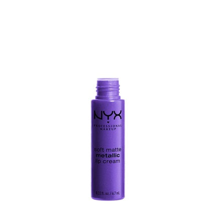 Ruj lichid, NYX, Soft Matte Metallic Lip Cream, mov