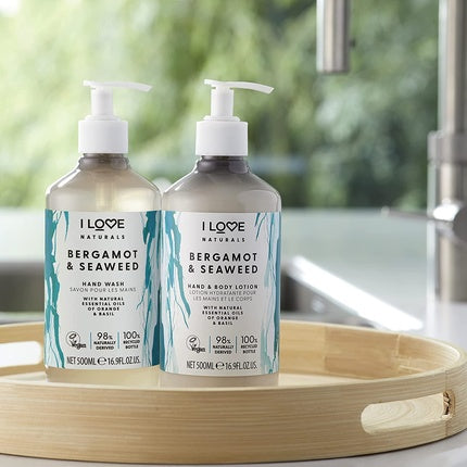 Spălător de Mâini I Love Naturals cu Bergamotă și Alge Marine, 500ml