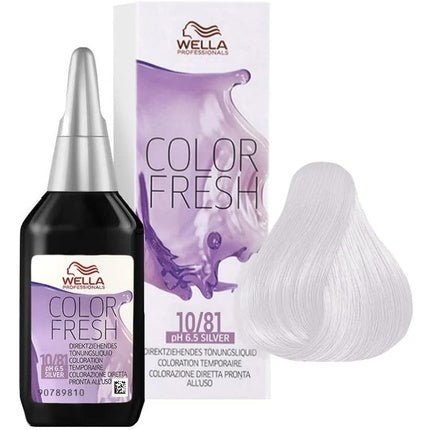 Wella Color Fresh Silver 10/81, Tonifiant Temporar, 75ml, Culoare Argintie
