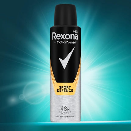 Rexona Men Motionsense Sport Defence Deo Spray, negru/argintiu, 130 ml