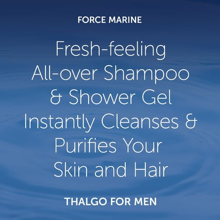 Gel de duș, Thalgo Men, 200 ml, albastru