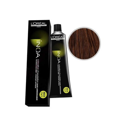 Vopsea de păr, L'Oréal Professionnel, INOA 7.42, maro auriu, 60ml