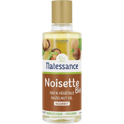Ulei de corp Natessance, Ulei de nuci de hazelnut organic, 100ml