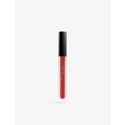 Ruj lichid Huda Beauty, Liquid Matte Ultra-Comfort Transfer-Proof Lipstick, culoare coral, capacitate 4.2ml