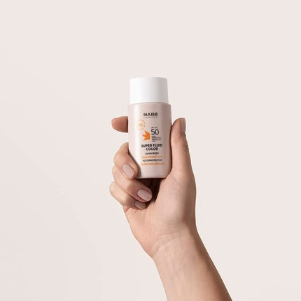 Protecție solară față, Babe, Super Fluid Color, SPF50, 50ml