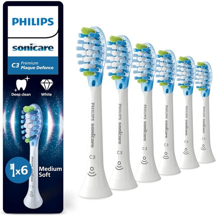Periuță de dinți electrică Philips Sonicare C3 Premium Plaque Defence, set 6 buc