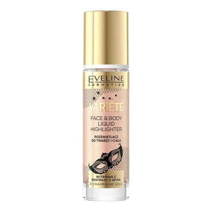 Iluminator lichid, Eveline Makeup, Variete, Champagne Gold, 30ml