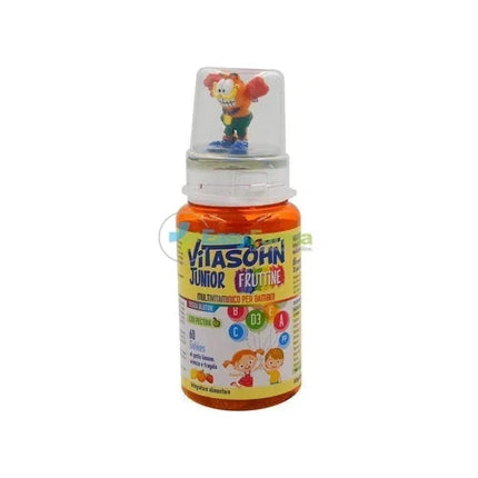 Multivitamină pentru copii, Marco Antonetto Farmaceutici, Vitasohn Junior Fruttine, 60 buc, aromă lămâie-portocală-căpșuni