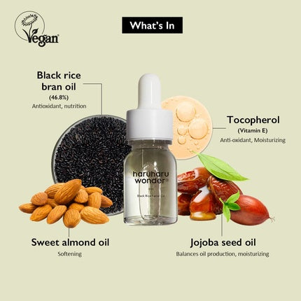 Ulei facial, Haruharu Wonder, 10ml, vegan