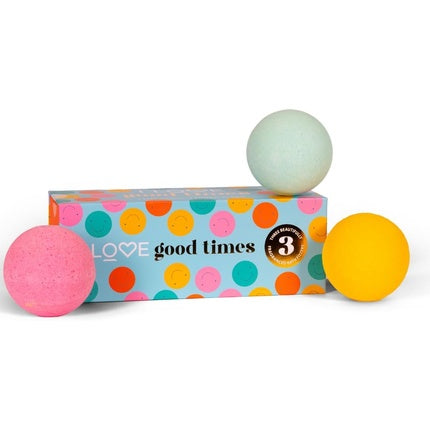 Set Bile Efervescente Baie, I Love, Good Times, multicolor
