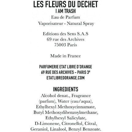 Eau De Parfum, Etat Libre D'Orange, I Am Trash, incolor, 50ml