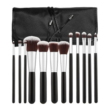 Set pensule machiaj, Tb Tools For Beauty, T4B MIMO, 12 piese